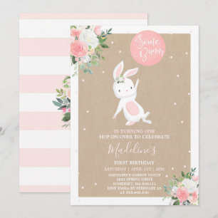 Häschen-Geburtstags-Einladung einiger Einladung