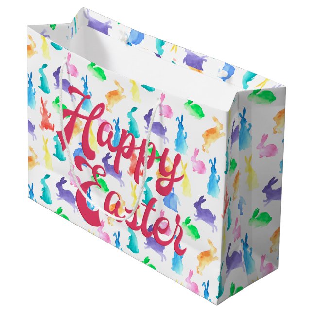 Häschen Große Geschenktüte (Vorderseite Schrägansicht)