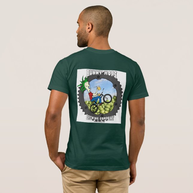 Häschen Hops amerikanische T T-Shirt (Schwarz voll)