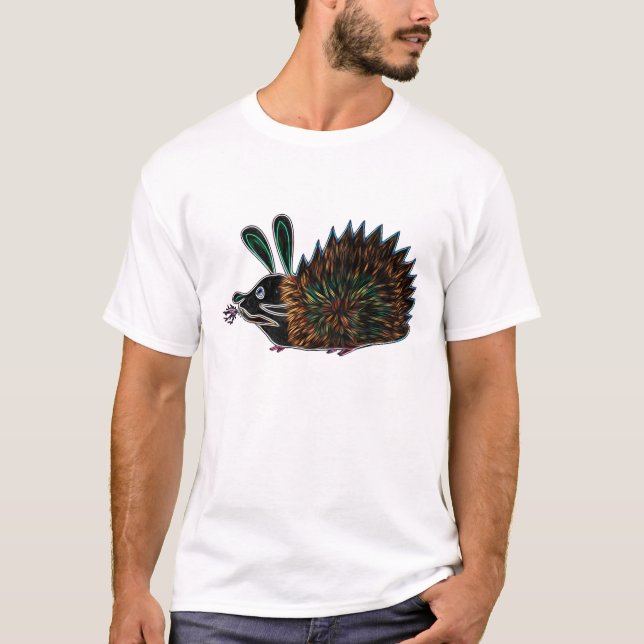 Häschen-Igel und lodernde Karotte T-Shirt (Vorderseite)