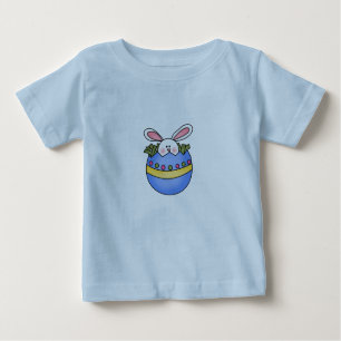 Häschen in blauem Ei-Ostern-T-Shirt Baby T-shirt