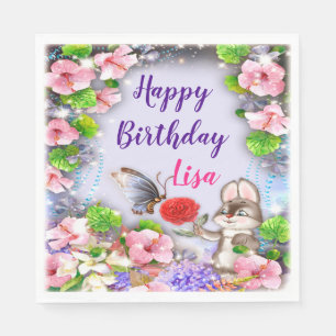 Häschen-Kaninchen-und Serviette