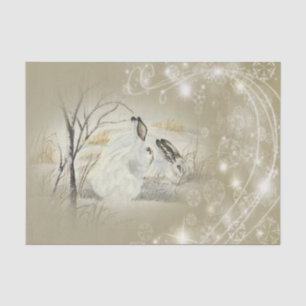 Häschen/Kaninchen-Weihnachtsseidenpapier Seidenpapier