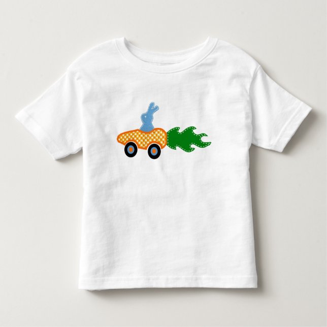 Häschen-Karotten-Auto-T - Shirt (Vorderseite)