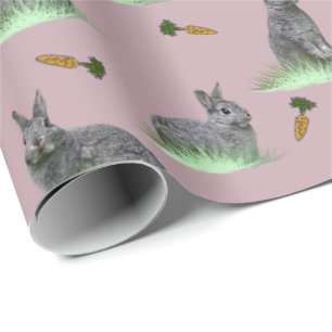 Häschen-Karotten-Verrücktheits-Packpapier Geschenkpapier