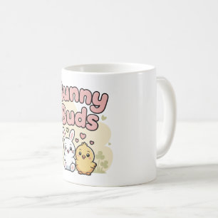 Häschen-Knospen Süße Pastell-Frühling Kaffeetasse
