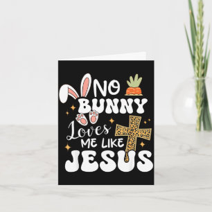Häschen liebt mich wie Jesus christliches Ostern l Karte