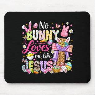 Häschen liebt wie Jesus Ostern christliche Kinder Mousepad