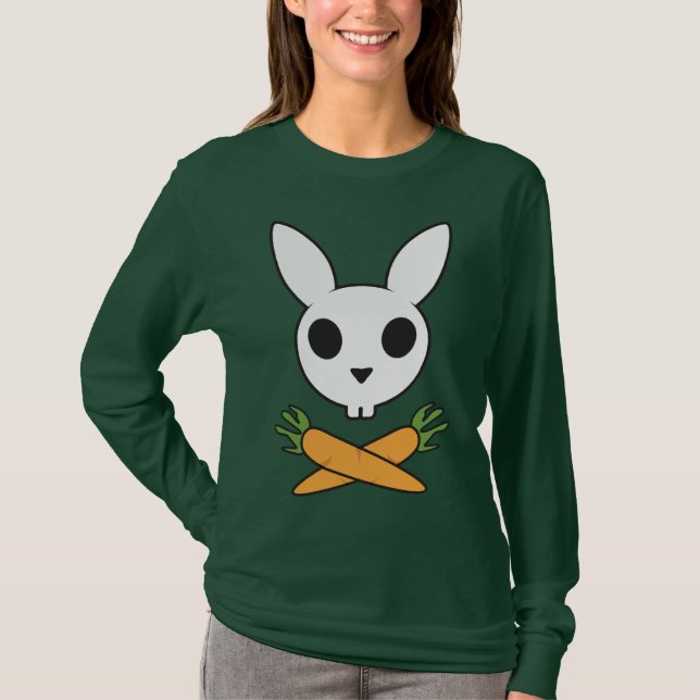 Häschen mit Karotten T-Shirt (Vorderseite)