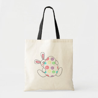 Häschen mit Tupfen-Ei-T-Shirts und Geschenken Tragetasche