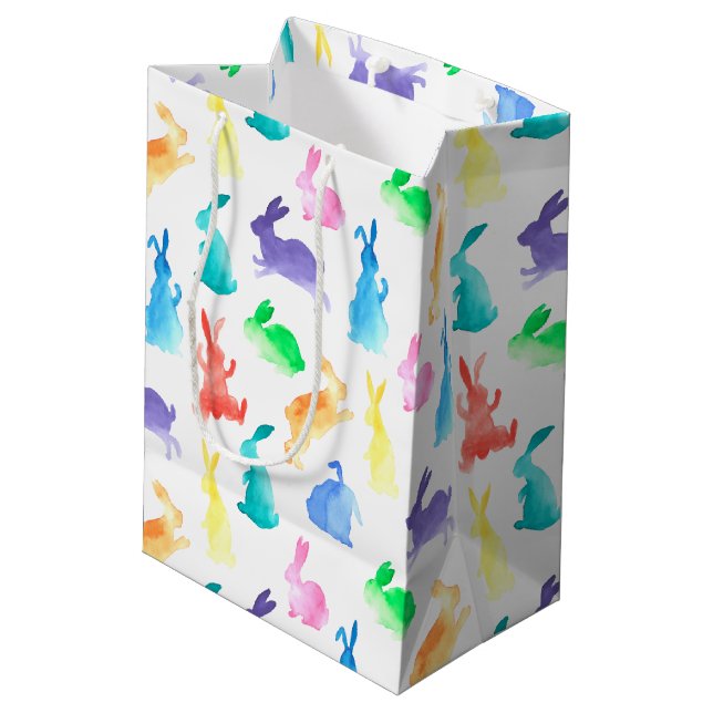 Häschen Mittlere Geschenktüte (Rückseite Schrägansicht)