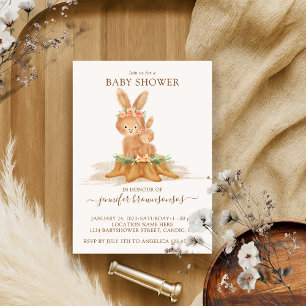 Häschen Mutti Bunny Baby Einladung