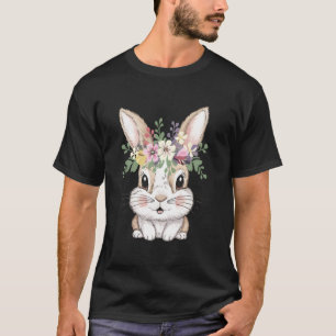 Häschen Oster Frühling Floral Süß Tier Liebe T-Shirt