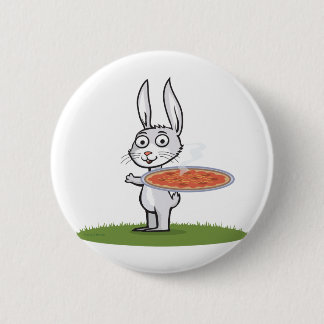 Häschen-Pizza Button