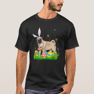 Häschen-Pug mit Ostereierkorb Osternjagd Ei 1 T-Shirt