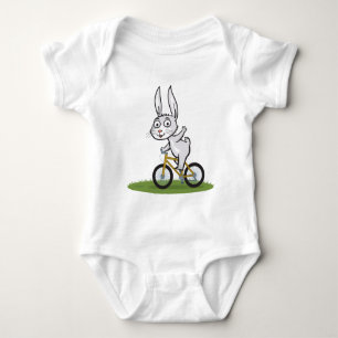 Häschen-Radfahrer Baby Strampler