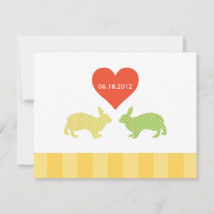 Häschen-Save the Date Mitteilung Save The Date