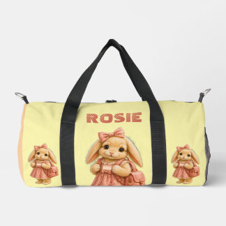 Häschen-Schulmädchen Duffle Bag