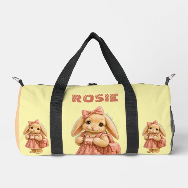 Häschen-Schulmädchen  Duffle Bag (Vorderseite)