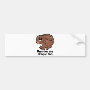 Häschen sind Leute auch Autoaufkleber