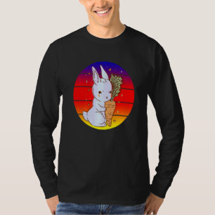 Häschen umarmt Karotte  Hase Kaninchen Frohe Oster T-Shirt