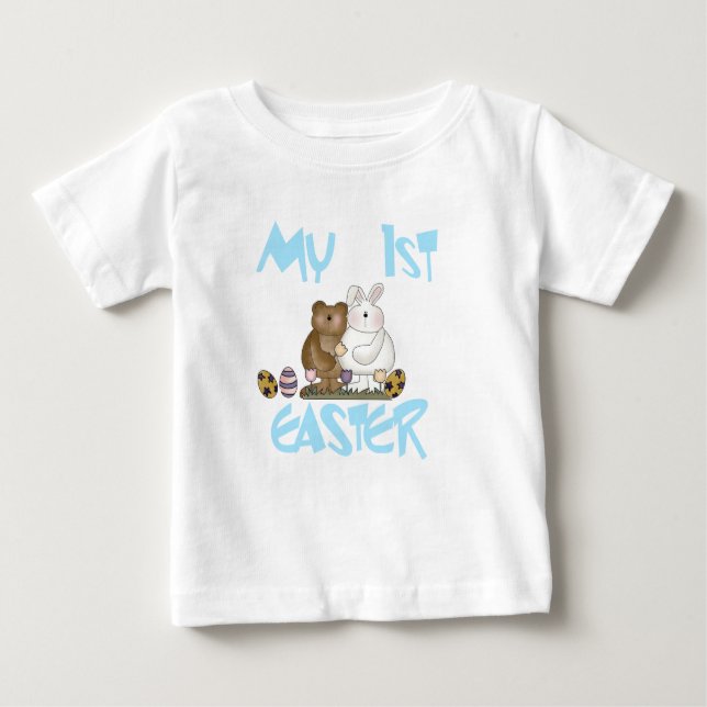 Häschen-und Bärn-1. Ostern-T-Shirt Baby T-shirt (Vorderseite)
