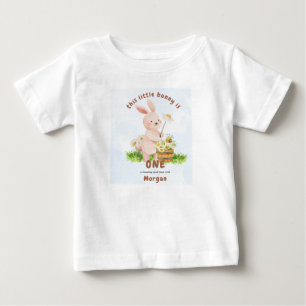 Häschen wird eins Süße Baby Kaninchen 1. Geburtsta T-shirt
