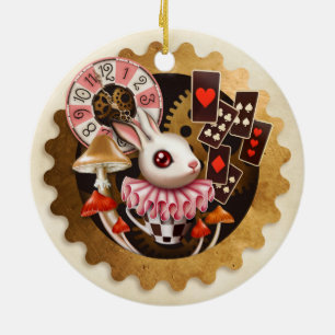Häschen-Zeit-Verzierung Keramikornament