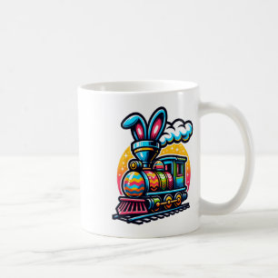 Häschen Zug Eisenbahn Ostern Ei Kinder Kleinkinder Kaffeetasse