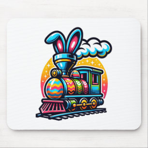 Häschen-Zug Eisenbahn Ostern Ei Kinder Kleinkinder Mousepad
