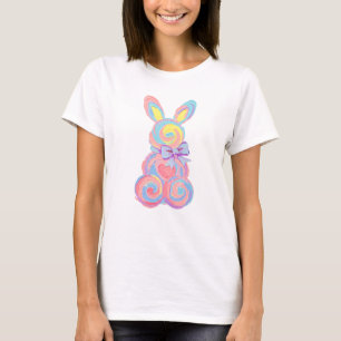 Häschengestalt in Pastellfarben zu Ostern T-Shirt