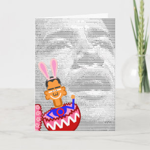  Hase Feiertagskarte