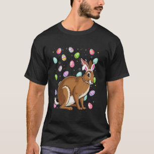Hase Frohe Ostern Eierjagd Bunny Ohr Hase Ostern T-Shirt