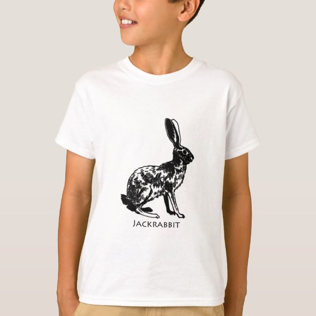 Hase-Illustration T-Shirt (Vorderseite)