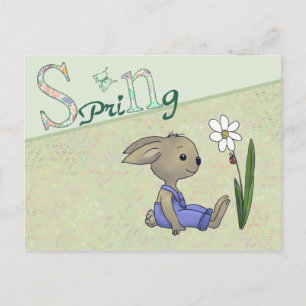 Hase im Frühling Postkarte