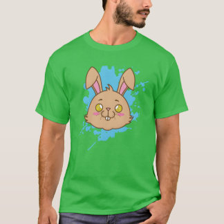 Hase im japanischen Kawaii-Stil Tierfreund T-Shirt