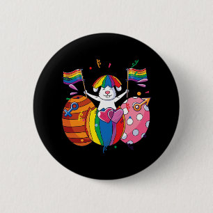 Hase Lgbt Q Pride Ostern Süßer Hase Ally Schwul Ga Button