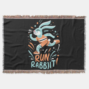 Hase Marathonläufer Bunny süß Decke