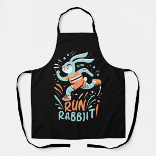 Hase Marathonläufer Kaninchen süß laufen Schürze
