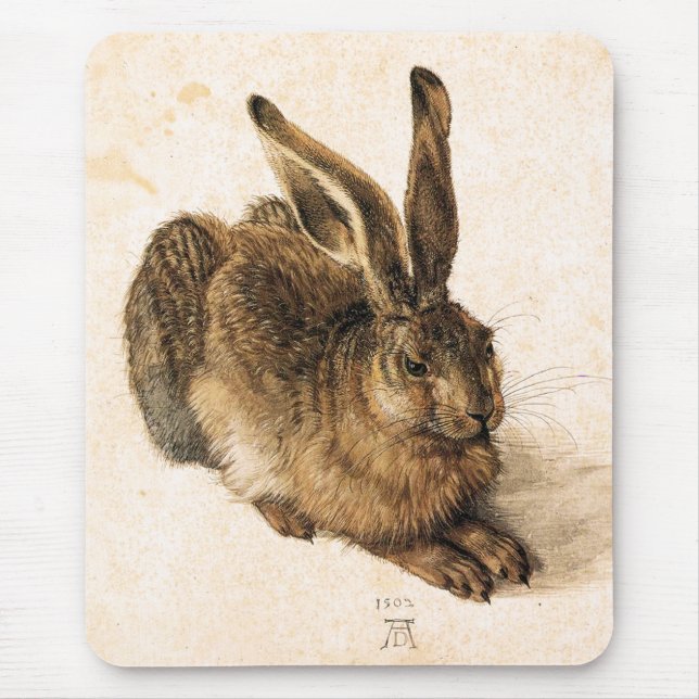 Hase-Mausunterlage Albrecht Durer junge Mousepad (Vorne)