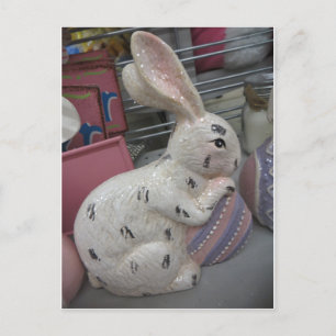 Hase mit Ei Postkarte