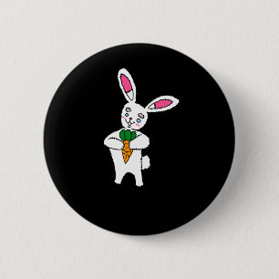 Hase mit Karottenknopf  Button