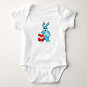 Hase mit Osterei Baby Strampler