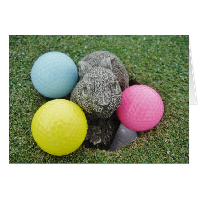 Hase mit rosa blaugelbem Ei (Vorderseite (Horizontal))