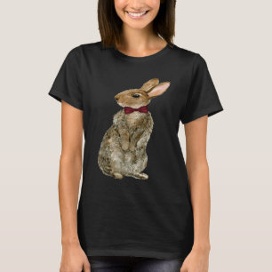 Hase Mit Schlips Frohe Ostern Süßer Hase Kaninche T-Shirt
