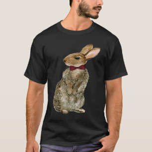 Hase Mit Schlips Frohe Ostern Süßer Hase Kaninche T-Shirt