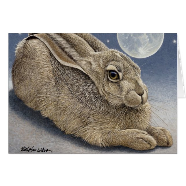 Hase u. Mond "MOND-KANINCHEN " (Vorderseite (Horizontal))