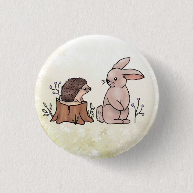 Hase und Igel Button (Vorderseite)