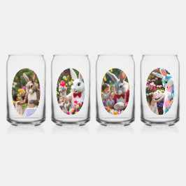 Hase und Kind, Kind, Fotos, Name, Ostern Dosenglas
