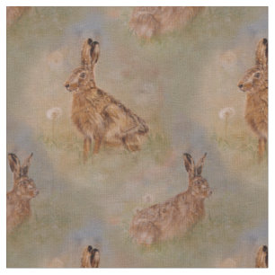 Hase- und Löwenzahnmalen Stoff